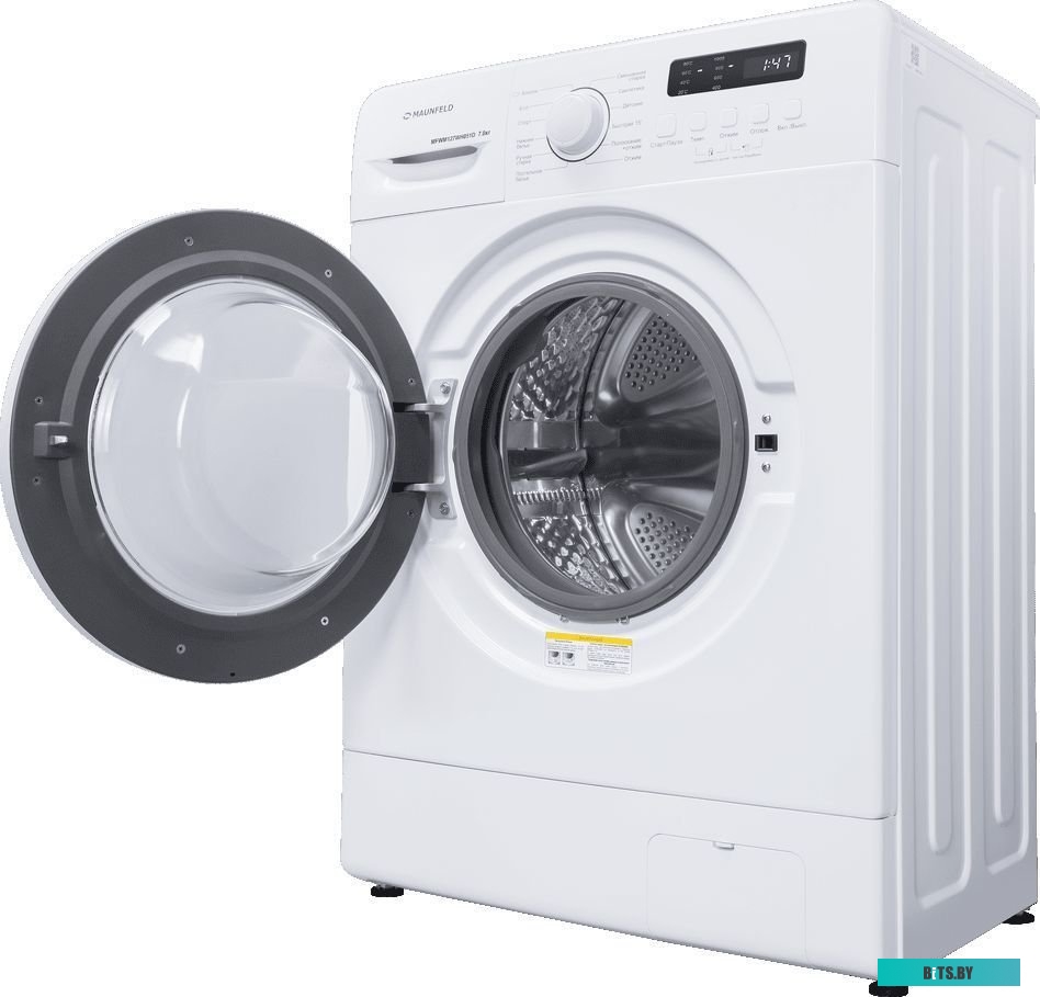 КА-00019505 Стиральная машина MAUNFELD MFWM127WH051D, с фронтальной загрузкой, 7кг, 1200об/мин