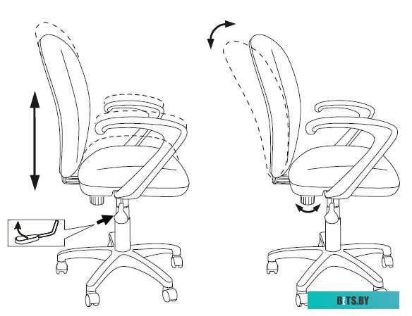 KD-W10AXSN/STICK-PK Кресло детское Бюрократ KD-W10AXSN малиновый Sticks 05 крестов. пластик пластик белый