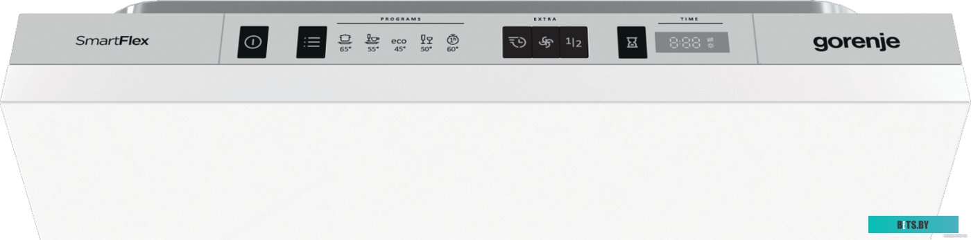 GV522E10S Встраиваемая посудомоечная машина Gorenje GV522E10S,  компактная, ширина 44.8см, полновстраиваемая, загрузка 9 комплектов, белый