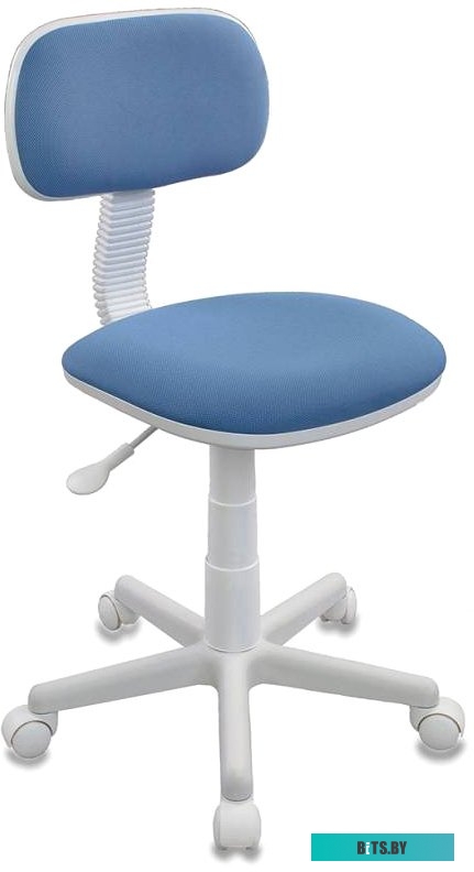 CH-W201NX/26-24 Кресло детское Бюрократ CH-W201NX голубой 26-24 крестов. пластик пластик белый