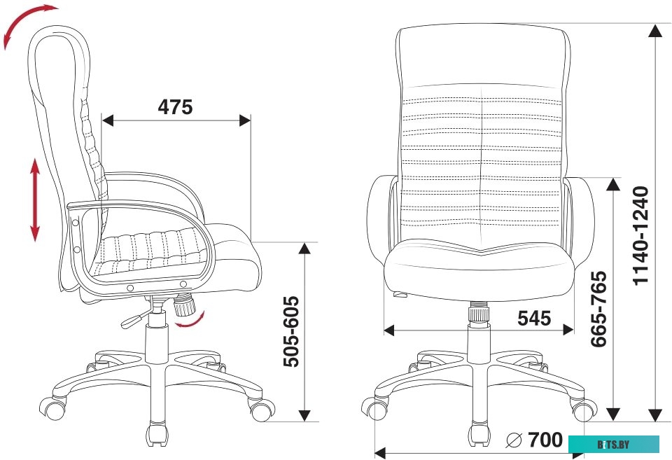 Офисное кресло (Стул) Бюрократ KB-10LITE (черный) <KB-10LITE/BLACK>