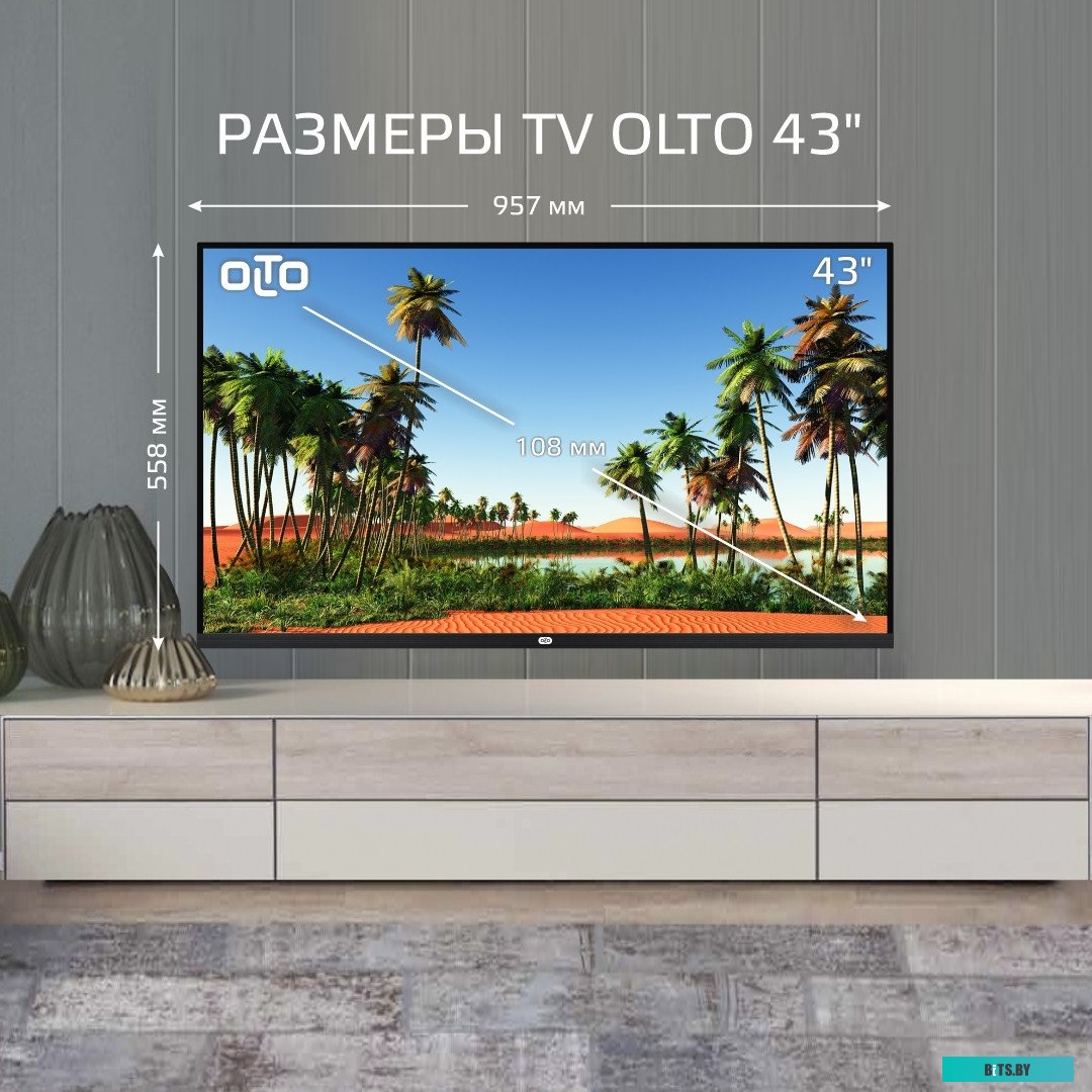 43ST30U 43&quot; Телевизор UHD OLTO 43ST30U AOSP 11 