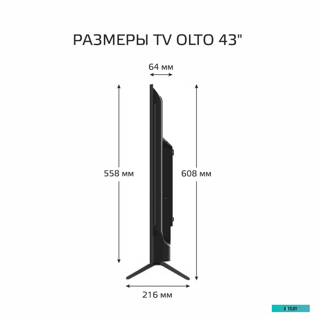 43ST30U 43&quot; Телевизор UHD OLTO 43ST30U AOSP 11 