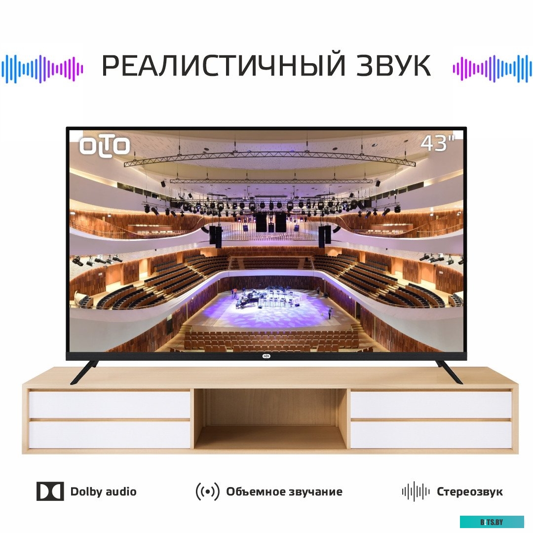 43ST30U 43&quot; Телевизор UHD OLTO 43ST30U AOSP 11 