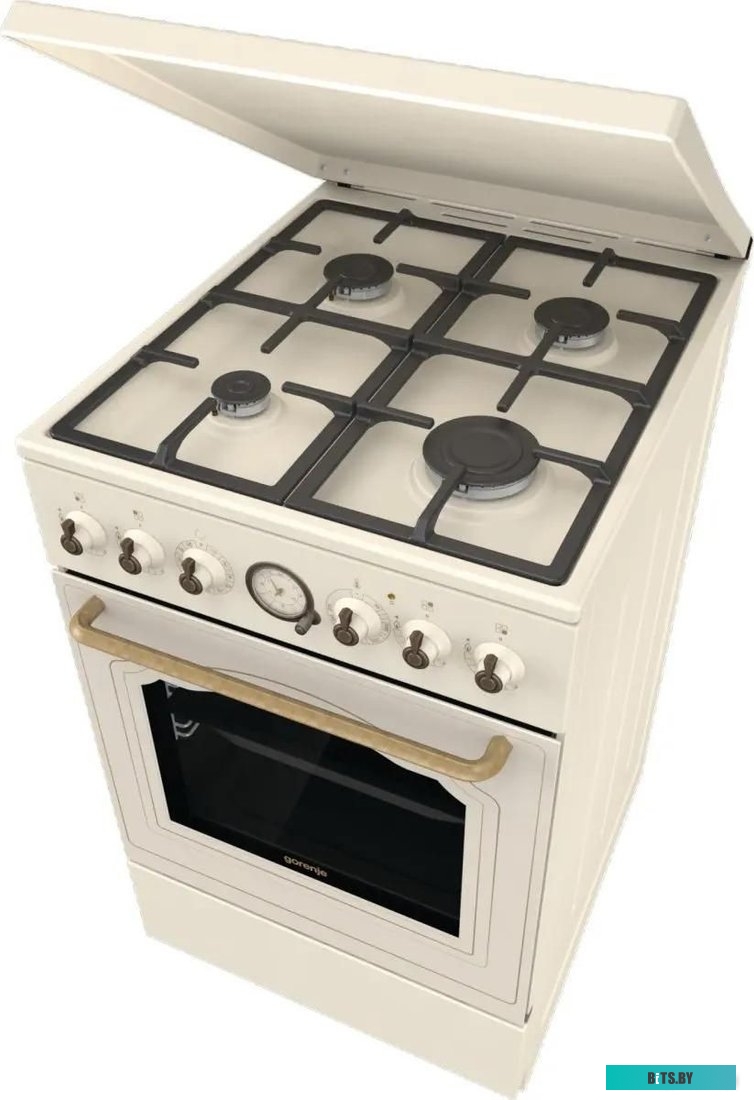 GKS5B70CLI Плита Комбинированная Gorenje GKS5B70CLI бежевый (металлическая крышка) реш.чугун