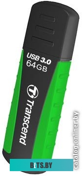 USB накопитель (Флешка) Transcend JetFlash 810 Black-Green 64GB (TS64GJF810)