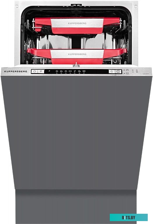 GLM 4575 Встраиваемая посудомоечная машина Kuppersberg/ Узкая, Полностью встраиваемая, ширина 45 см, 11 комплектов,внутреннее освещение,электронное уп