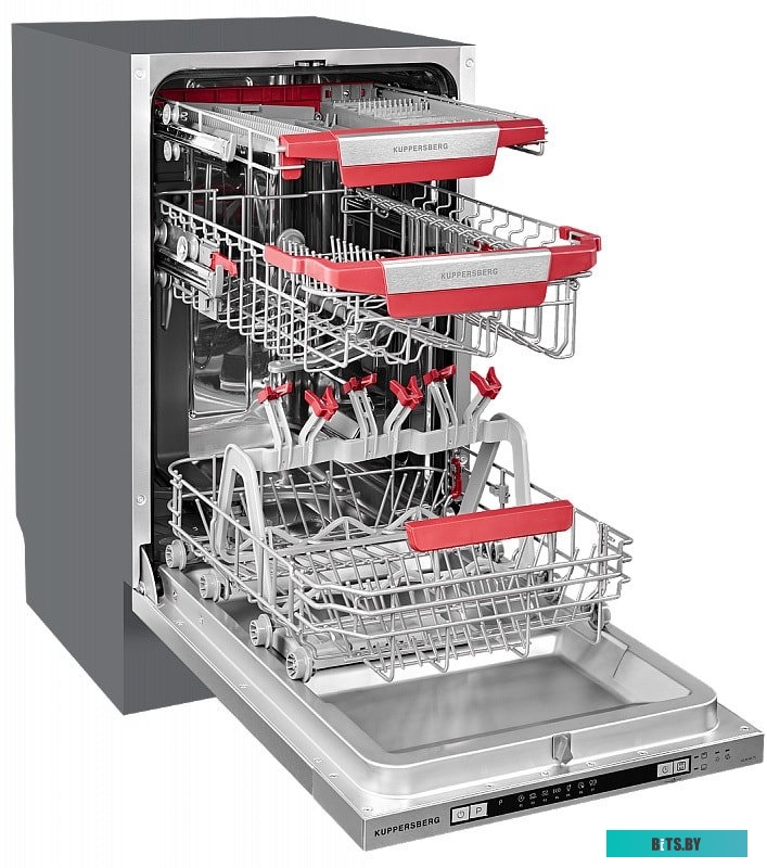 GLM 4575 Встраиваемая посудомоечная машина Kuppersberg/ Узкая, Полностью встраиваемая, ширина 45 см, 11 комплектов,внутреннее освещение,электронное уп