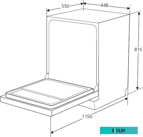 GLM 4575 Встраиваемая посудомоечная машина Kuppersberg/ Узкая, Полностью встраиваемая, ширина 45 см, 11 комплектов,внутреннее освещение,электронное уп