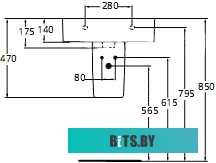 E7886 Флипчарт Deli E7886 магнитно-маркерная лак 60x90см на подставке белый с аксессуарами