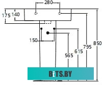 E7886 Флипчарт Deli E7886 магнитно-маркерная лак 60x90см на подставке белый с аксессуарами