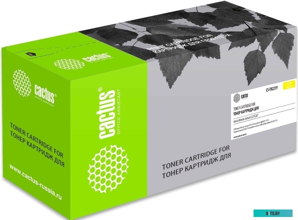 Картридж лазерный Cactus CS-TN227Y TN-227Y желтый (24000стр.) для Konica Minolta bizhub C227i/C257i.