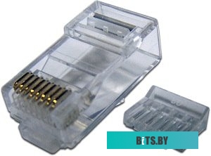 Коннектор TWT RJ45 UTP 8P8C. универсальный. cat.5e. 100 шт (TWT-PL45-8P8C-V) 
