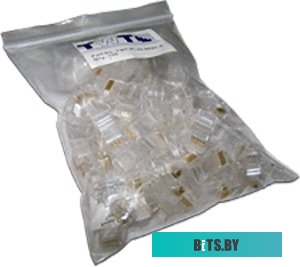 Коннектор TWT RJ45 UTP 8P8C. универсальный. cat.5e. 100 шт (TWT-PL45-8P8C-V) 