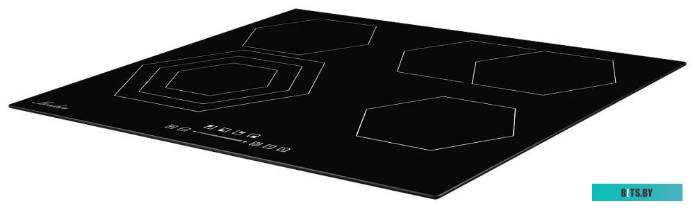 MHE 6019 Встраиваемые электрические панели Monsher/ Независимая стеклокерамическая варочная поверхность,Ширина 60 см, 4 зоны ускоренного нагрева,Элект