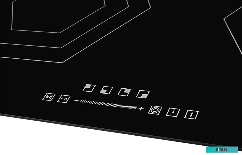 MHE 6019 Встраиваемые электрические панели Monsher/ Независимая стеклокерамическая варочная поверхность,Ширина 60 см, 4 зоны ускоренного нагрева,Элект