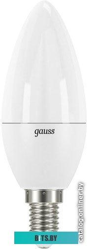 103101107-D Лампа светодиодная Gauss E14 7Вт цок.:E14 свеча 220B 3000K св.свеч.бел.теп. C37 (упак.:10шт) (103101107-D)
