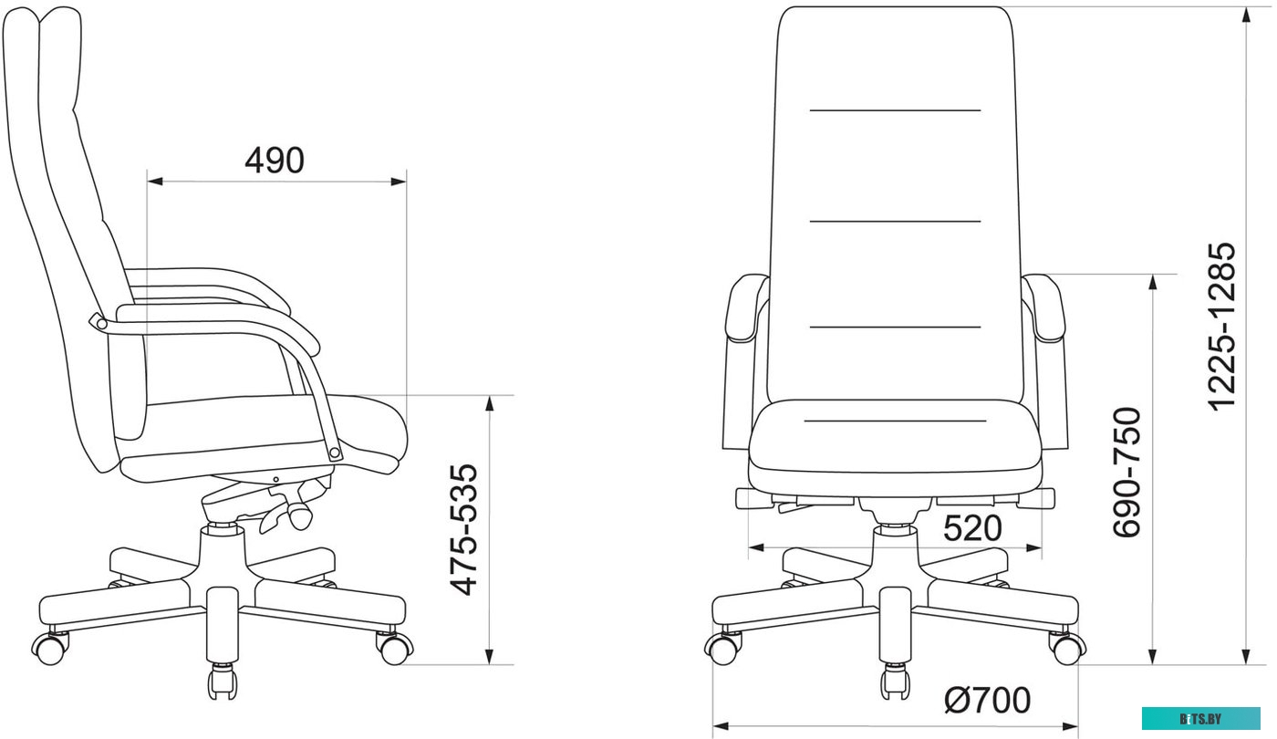 Офисное кресло (Стул) Бюрократ T-9927WALNUT (слоновая кость) <T-9927WALNUT/IVORY>