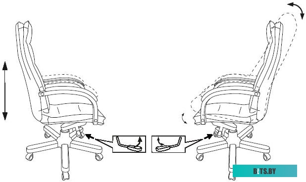 Офисное кресло (Стул) Бюрократ T-9927WALNUT (слоновая кость) <T-9927WALNUT/IVORY>
