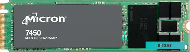 MTFDKBA480TFR-1BC1ZABYY Micron SSD 7450 PRO, 480GB, M.2(22x80mm), NVMe, PCIe 4.0 x4, 3D TLC, R/W 5000/700MB/s, IOPs 280 000/40 000, TBW 800, DWPD 1 (1