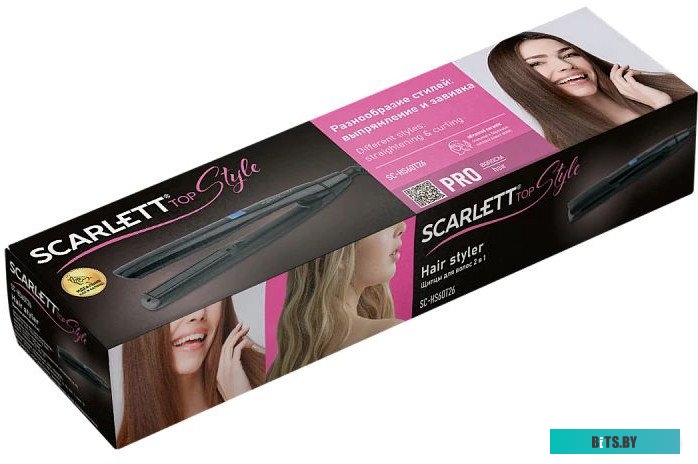 SC-HS60T26 Щипцы для завивки SC-HS60T26 BLACK SCARLETT