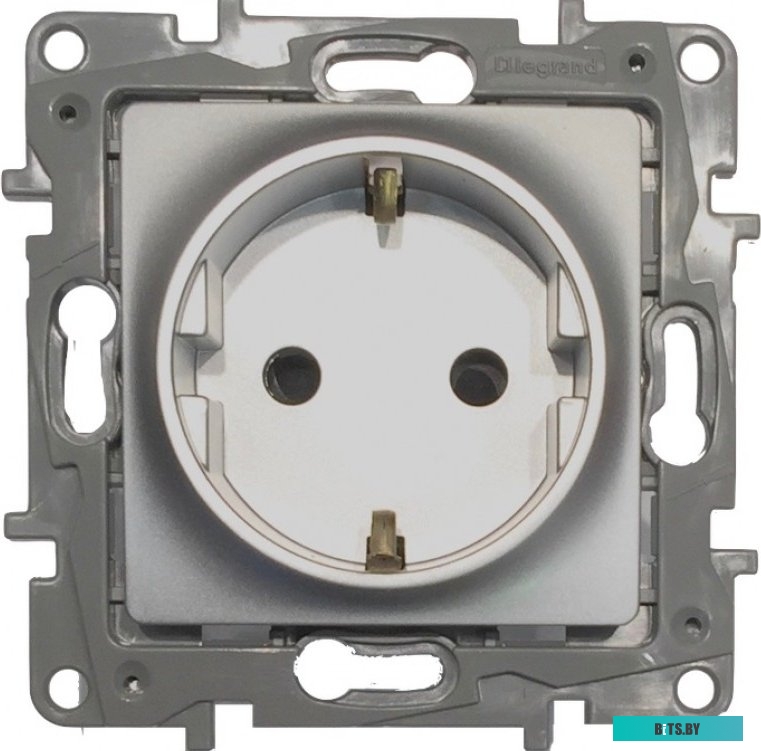 Розетка Legrand Etika 672421 (алюминий)