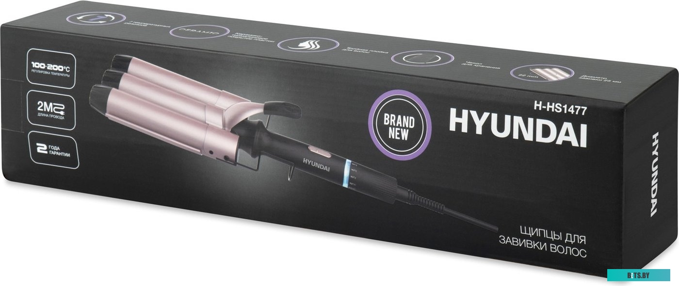 H-HS1477 Щипцы Hyundai H-HS1477,  черный