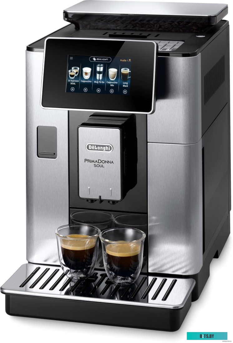 ECAM610.74.MB Кофемашина Delonghi Primadonna Soul ECAM610.74.MB 1450Вт черный/серебристый
