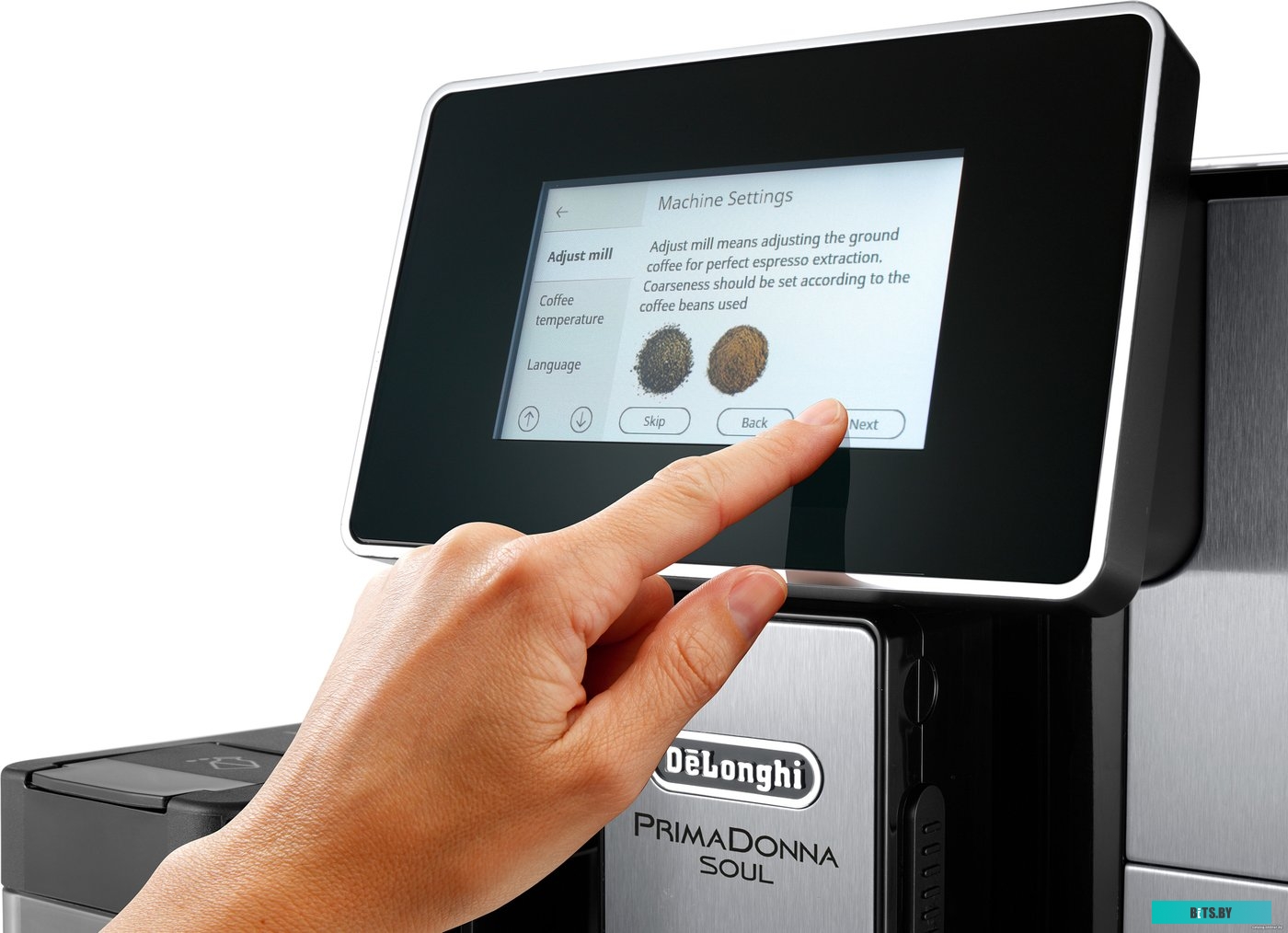 ECAM610.74.MB Кофемашина Delonghi Primadonna Soul ECAM610.74.MB 1450Вт черный/серебристый