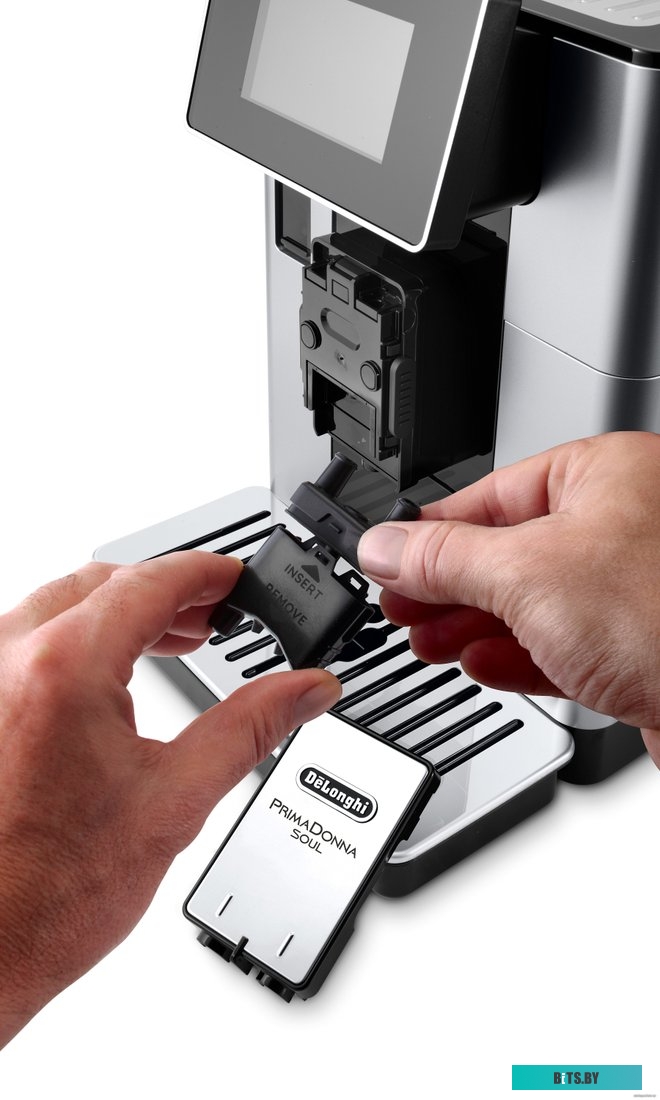 ECAM610.74.MB Кофемашина Delonghi Primadonna Soul ECAM610.74.MB 1450Вт черный/серебристый