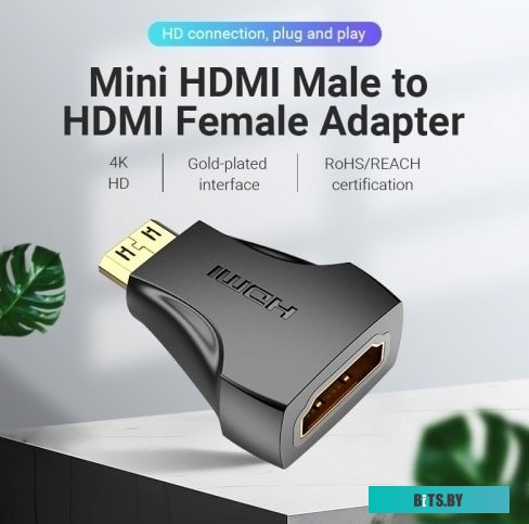 AISB0 Адаптер-переходник Vention HDMI 19F/mini HDMI 19M