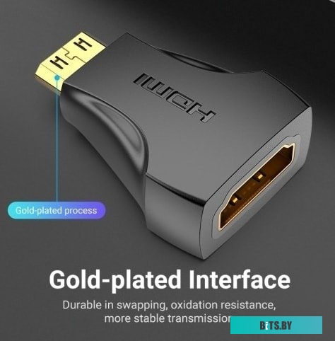 AISB0 Адаптер-переходник Vention HDMI 19F/mini HDMI 19M