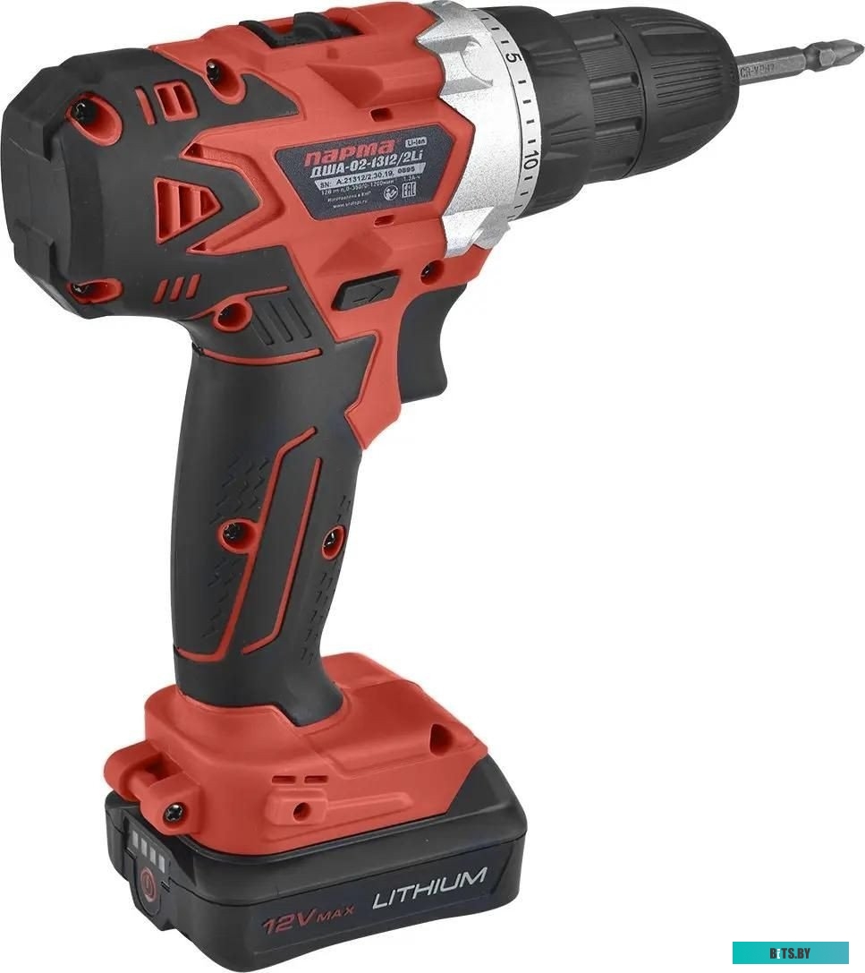 02.021.00006 Дрель-шуруповерт ПАРМА ДША-02-1312/2Li, 1.3Ач,  с двумя аккумуляторами [02.021.00006]