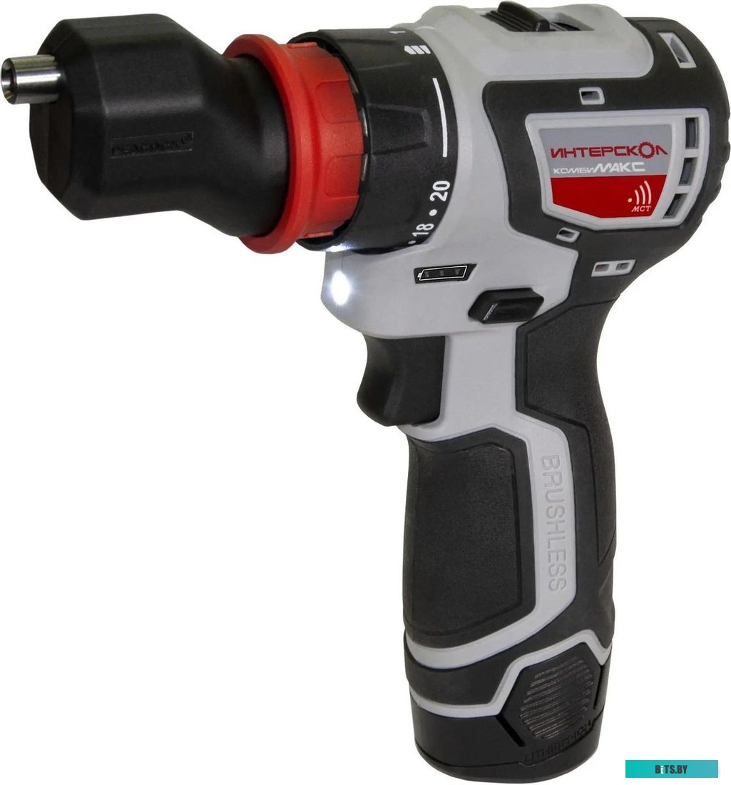 687.2.2.78 Интерскол КомбиМАКС ДА-10/12В 36 687.2.2.78 (с 2-мя АКБ, сумка, набор патронов)