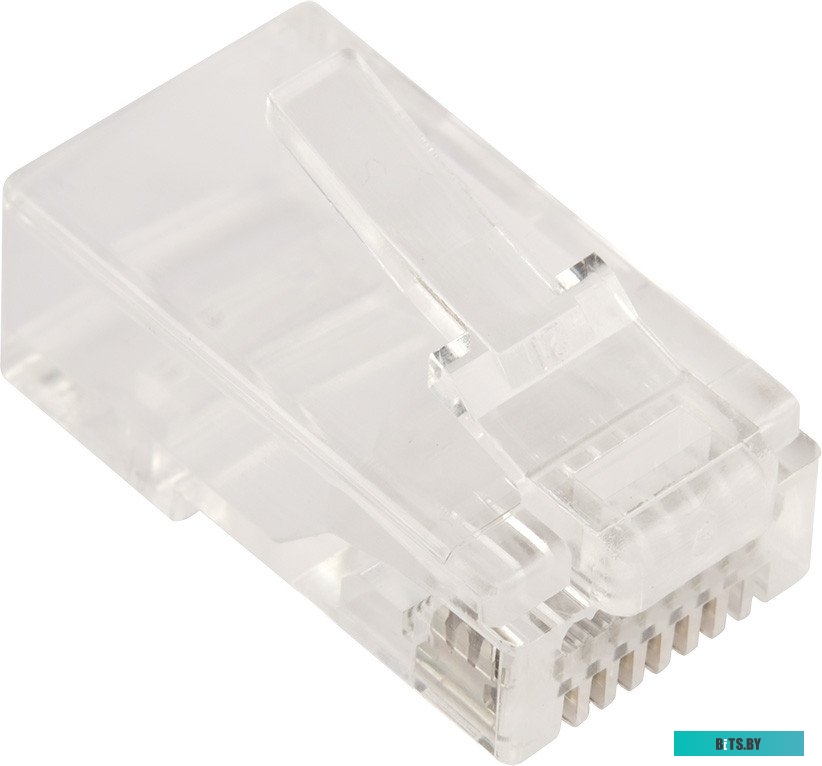 LANMASTER LAN-EZ45-8P8C/U5E-100 	Коннектор RJ45 тип EZ, 8P8C, UTP, Cat.5e, универсальный, покрытие 50 микрон,100 шт