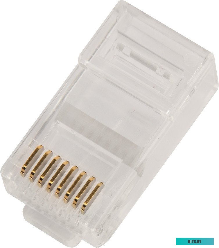 LANMASTER LAN-EZ45-8P8C/U5E-100 	Коннектор RJ45 тип EZ, 8P8C, UTP, Cat.5e, универсальный, покрытие 50 микрон,100 шт