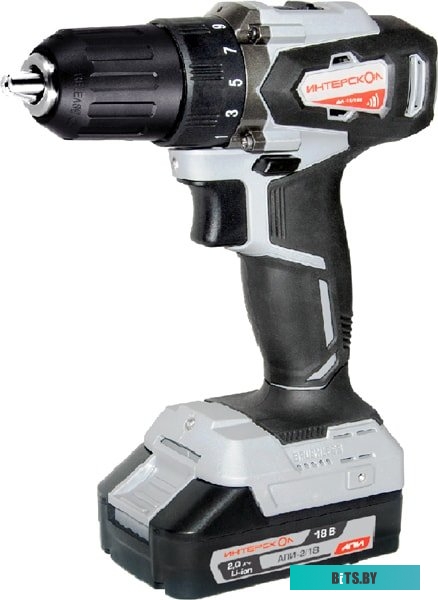 Дрель-шуруповерт Интерскол ДА-13/18ВК (без АКБ, кейс) <575.0.0.70>