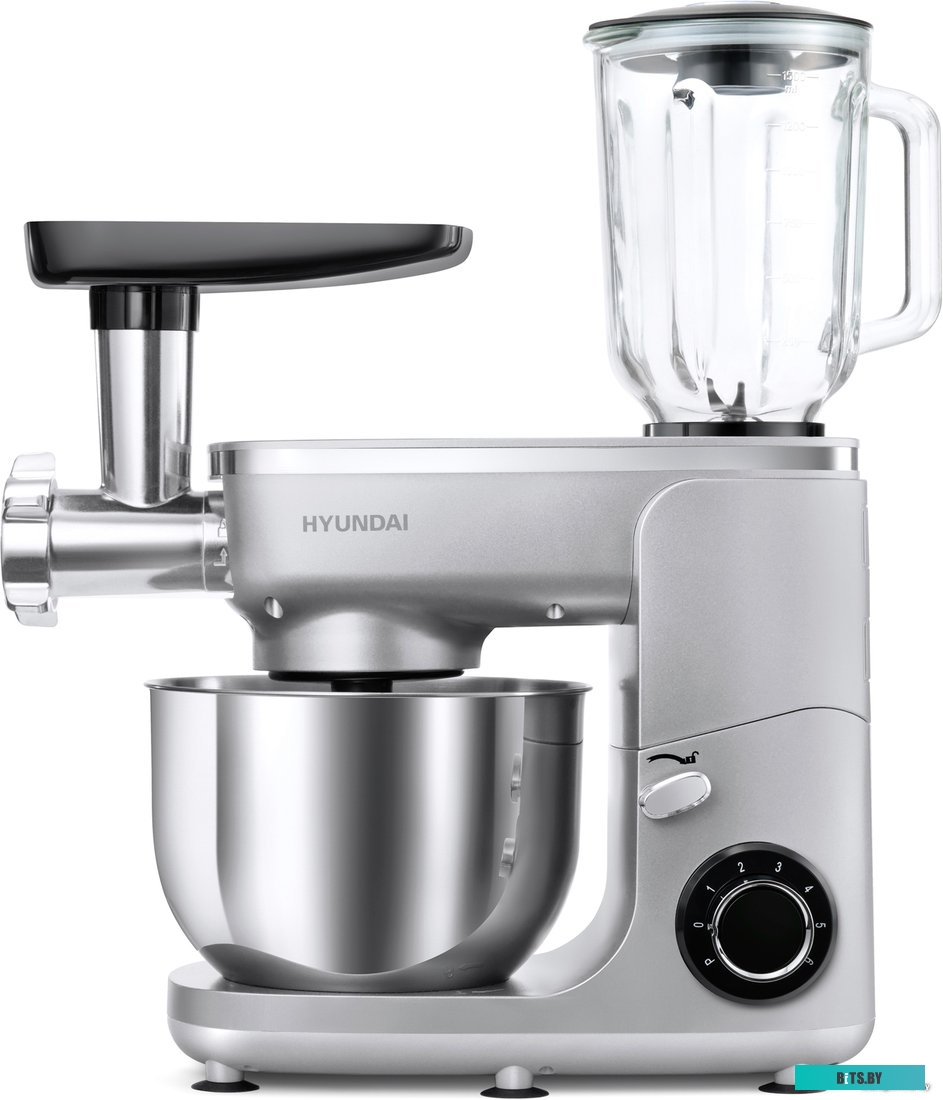 HYM-S7651 Кухонная машина Hyundai HYMS7651 планетар.вращ. 1400Вт серебристый