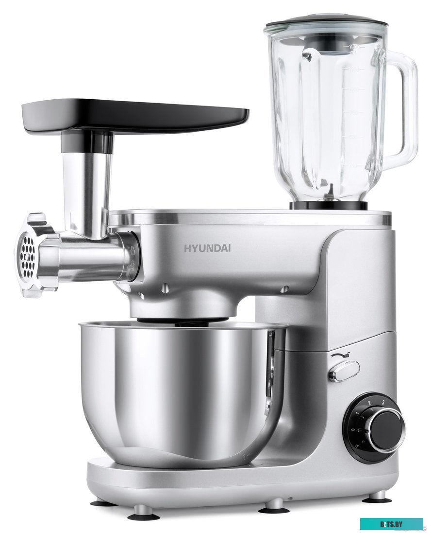 HYM-S7651 Кухонная машина Hyundai HYMS7651 планетар.вращ. 1400Вт серебристый