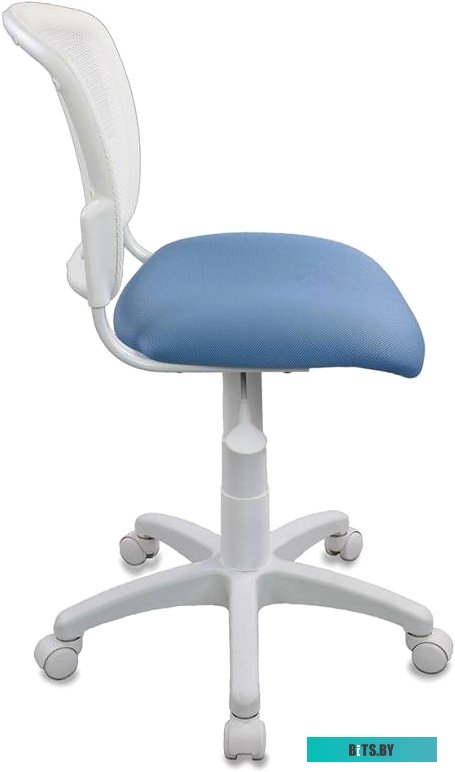 CH-W296NX/26-24 Кресло детское Бюрократ CH-W296NX, на колесиках, сетка/ткань, голубой [ch-w296nx/26-24]