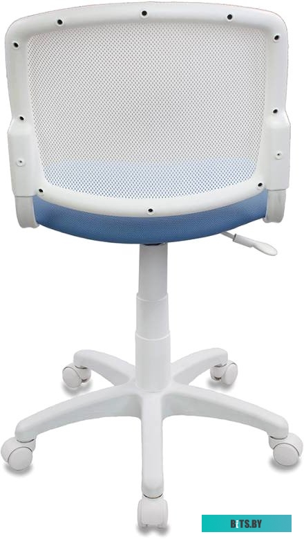 CH-W296NX/26-24 Кресло детское Бюрократ CH-W296NX, на колесиках, сетка/ткань, голубой [ch-w296nx/26-24]