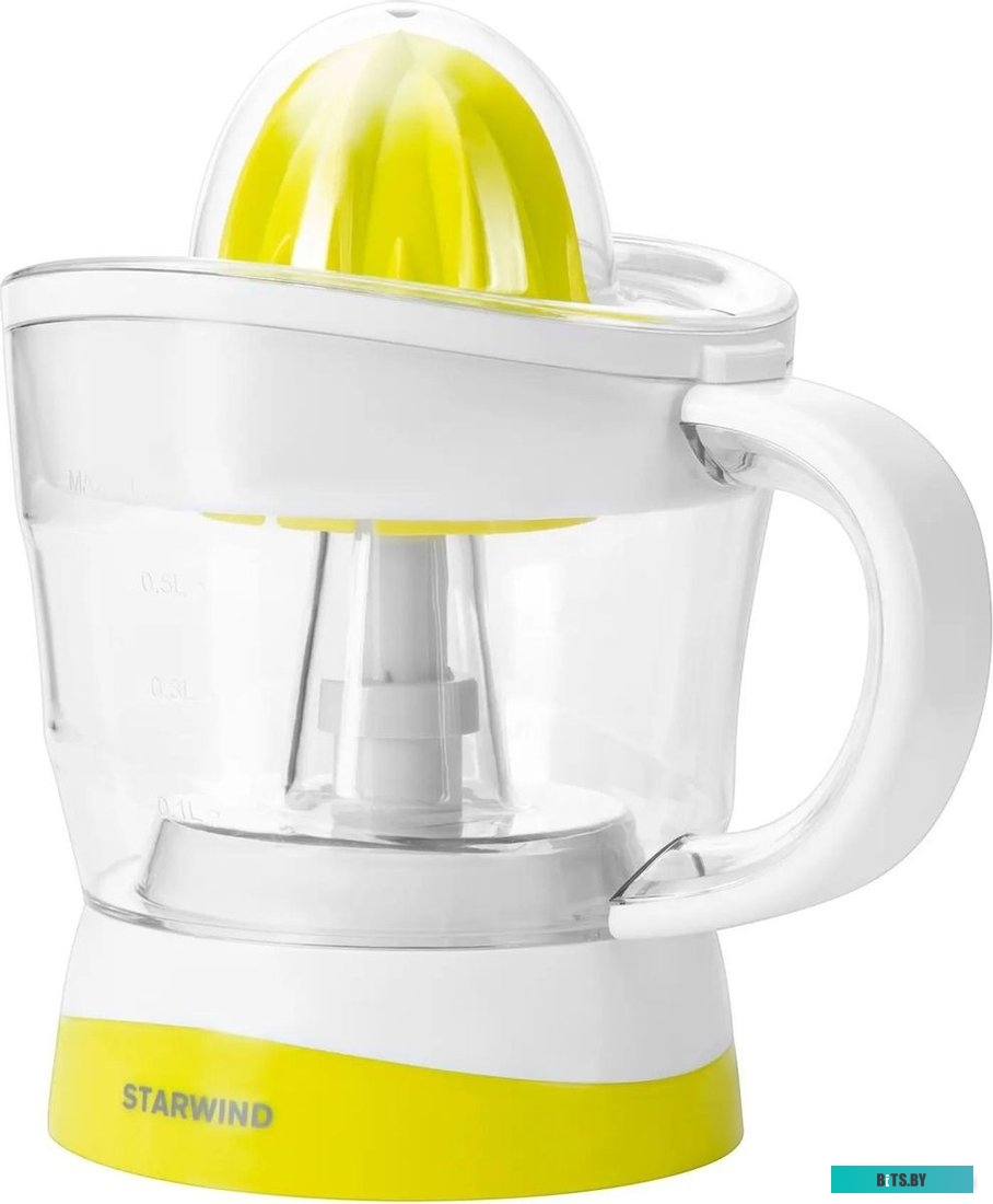 SJ 1121 Соковыжималка цитрусовая Starwind SJ 1121 30Вт рез.сок.:700мл. желтый/прозрачный