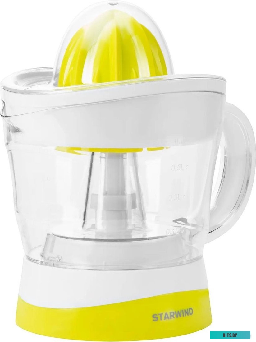 SJ 1121 Соковыжималка цитрусовая Starwind SJ 1121 30Вт рез.сок.:700мл. желтый/прозрачный