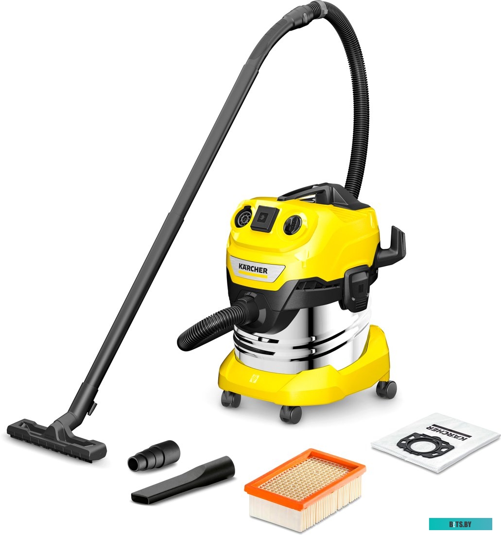 1.628-290.0 Строительный пылесос Karcher WD 4 P S V-20/5/22,  желтый [1.628-290.0]