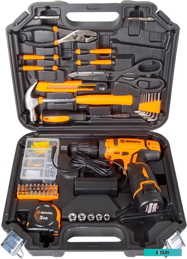 Вихрь ДА-12Л-2КН (с 1-им АКБ, кейс, набор оснастки)