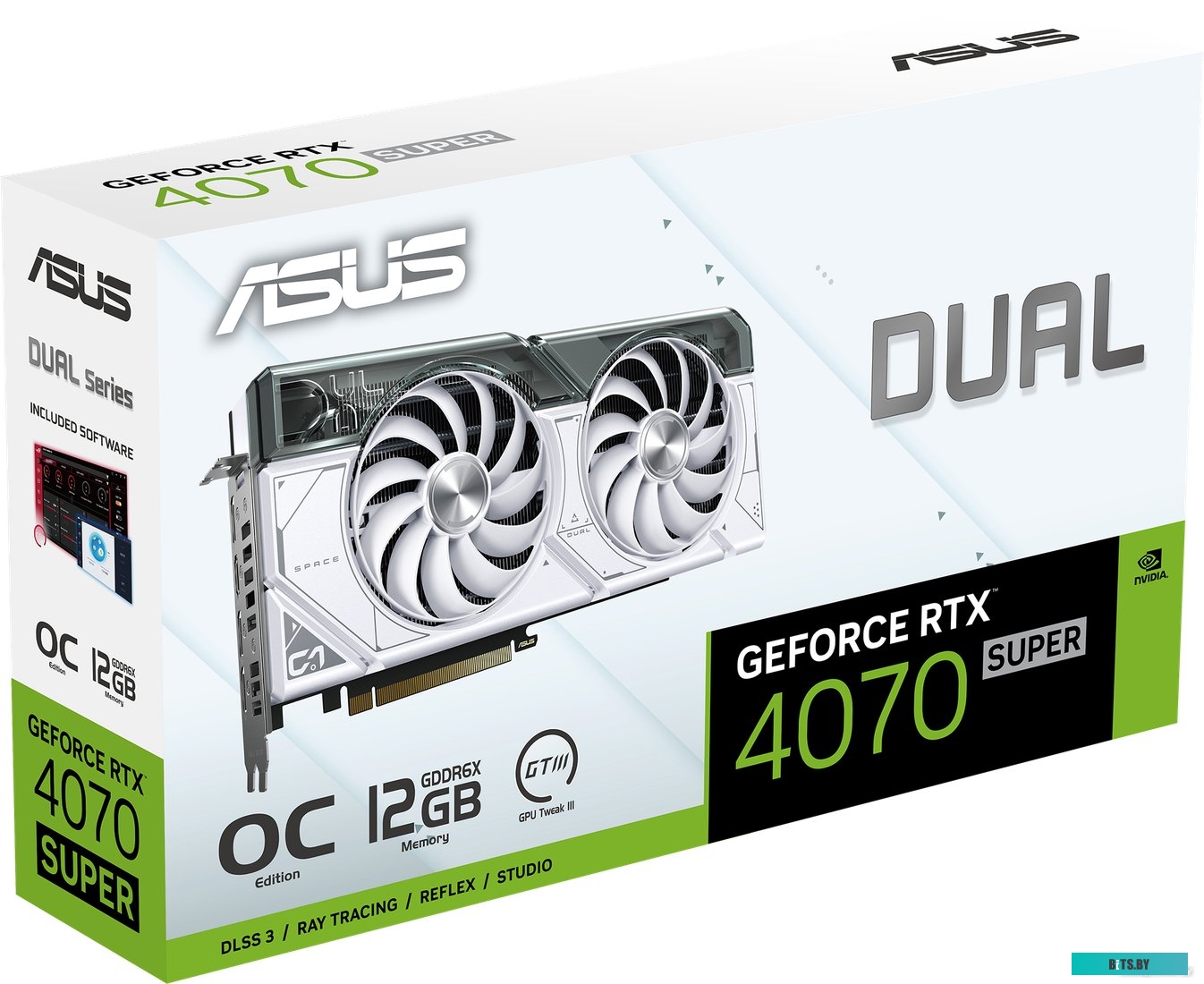 Видеокарта ASUS DUAL-RTX4070S-O12G-WHITE 90YV0K84-M0NA00