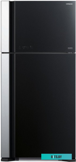 R-VG660PUC7-1 GBK Холодильник Hitachi R-VG660PUC7-1 GBK 2-хкамерн. черный стекло