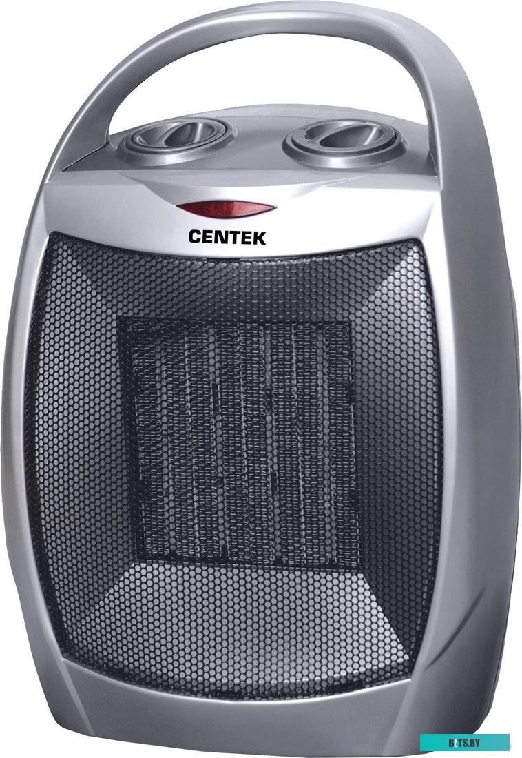 CT-6020 Тепловентилятор керамический CENTEK CT-6020,  1500Вт,  с термостатом, 2 режима, серый,  черный