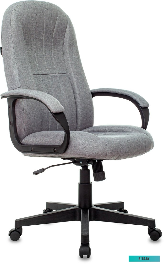 T-898/404-GREY Кресло руководителя Бюрократ T-898, на колесиках, ткань, серый [t-898/404-grey]