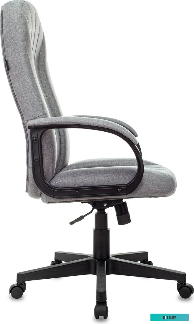 T-898/404-GREY Кресло руководителя Бюрократ T-898, на колесиках, ткань, серый [t-898/404-grey]